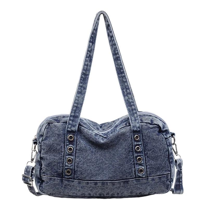 Casual Women Denim Handbags Shoulder Bag Large Capacity Ladies Tote Messenger Bags for Women Fashion Female Solid Crossbody Bag
Casual Women Denim Handbags Shoulder Bag Large Capacity Ladies Tote Messenger Bags for Women Fashion Female Solid Crossbody Bag