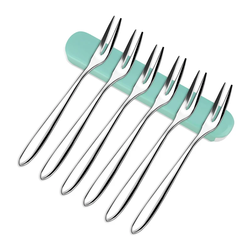 6Pcs Stainless Steel Fruit Forks with Storage Box 13cm Dessert Cake Salad Forks Tasting Appetizer Fork Cocktail Forks Tableware
6Pcs Stainless Steel Fruit Forks with Storage Box 13cm Dessert Cake Salad Forks Tasting Appetizer Fork Cocktail Forks Tableware
