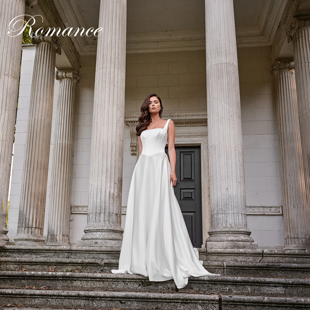 Simple Square Collar Sleeveless A-Line Wedding Dress Women 2026 Pleat Spaghetti Straps Open Back Vestidos De Novia Customized
Simple Square Collar Sleeveless A-Line Wedding Dress Women 2026 Pleat Spaghetti Straps Open Back Vestidos De Novia Customized
