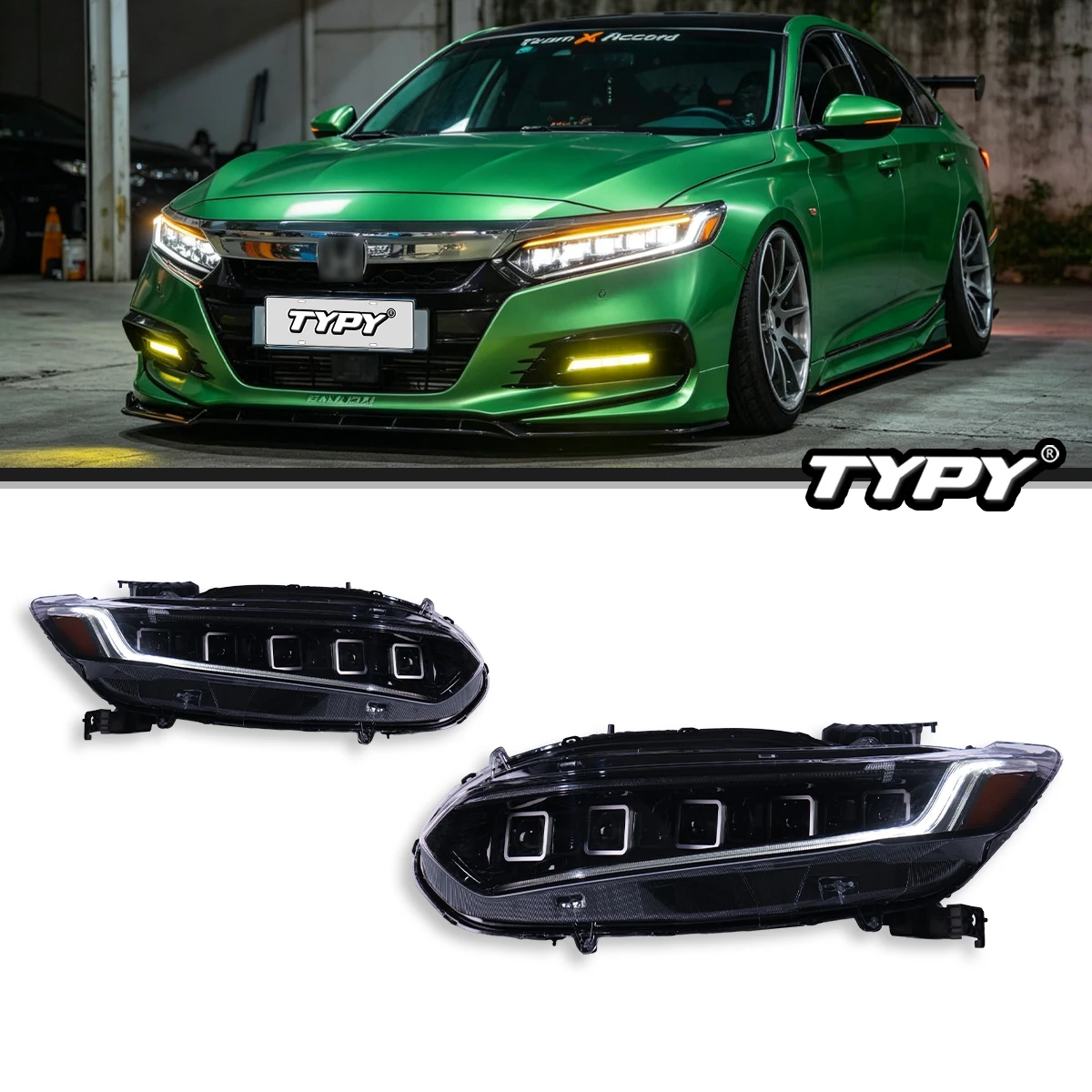 TYPY For Honda 10th Generation Accord Assembly 18-22 Models Modified LED Headlight Daytime Running Light Flowing
TYPY For Honda 10th Generation Accord Assembly 18-22 Models Modified LED Headlight Daytime Running Light Flowing