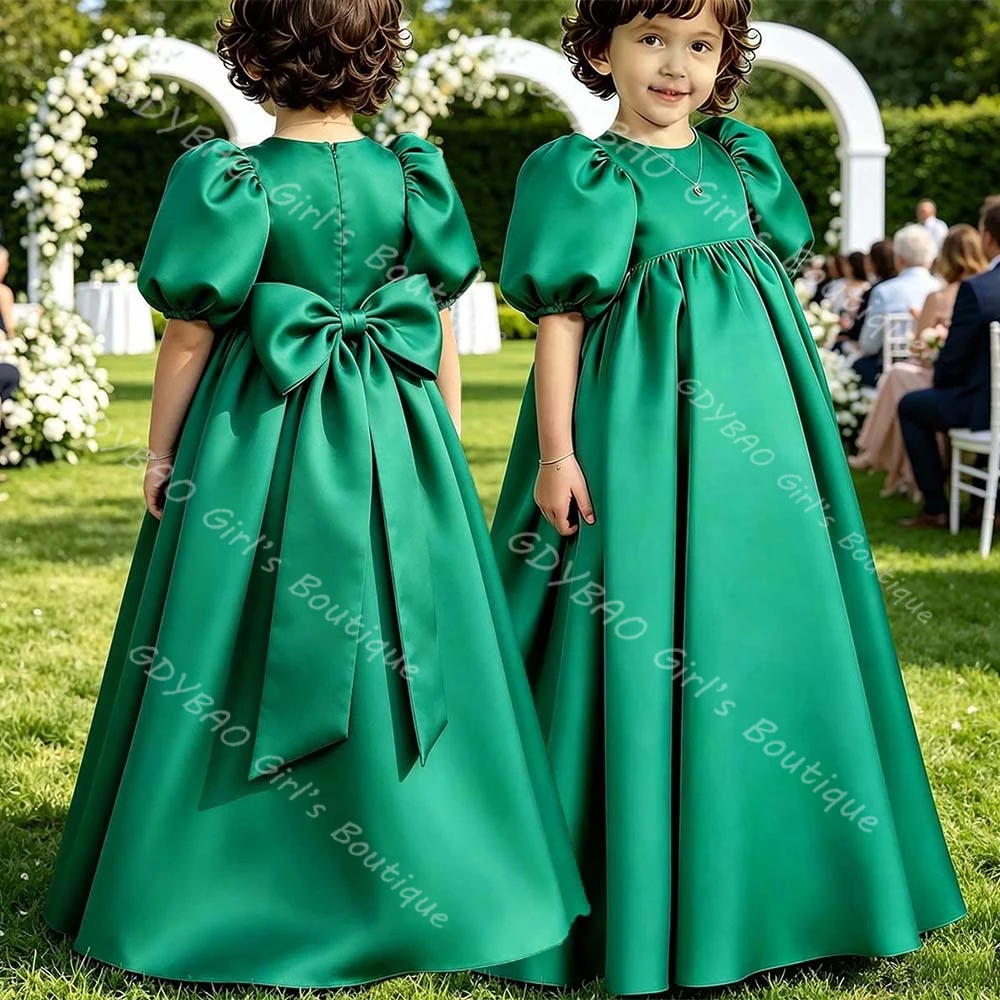 Elegant Girls Party Dress with Bow High Waist Balloon Sleeves Princess Flower Girl Dress Kids Communion Birthday Event Custom
Elegant Girls Party Dress with Bow High Waist Balloon Sleeves Princess Flower Girl Dress Kids Communion Birthday Event Custom