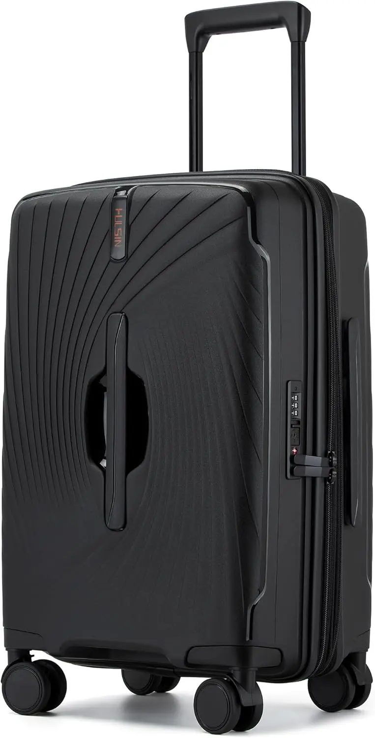 20" Hardside Expandable Carry On Luggage, TSA Lock, 22x14x9 Airline Approved, 20% More Space, Black
20" Hardside Expandable Carry On Luggage, TSA Lock, 22x14x9 Airline Approved, 20% More Space, Black
