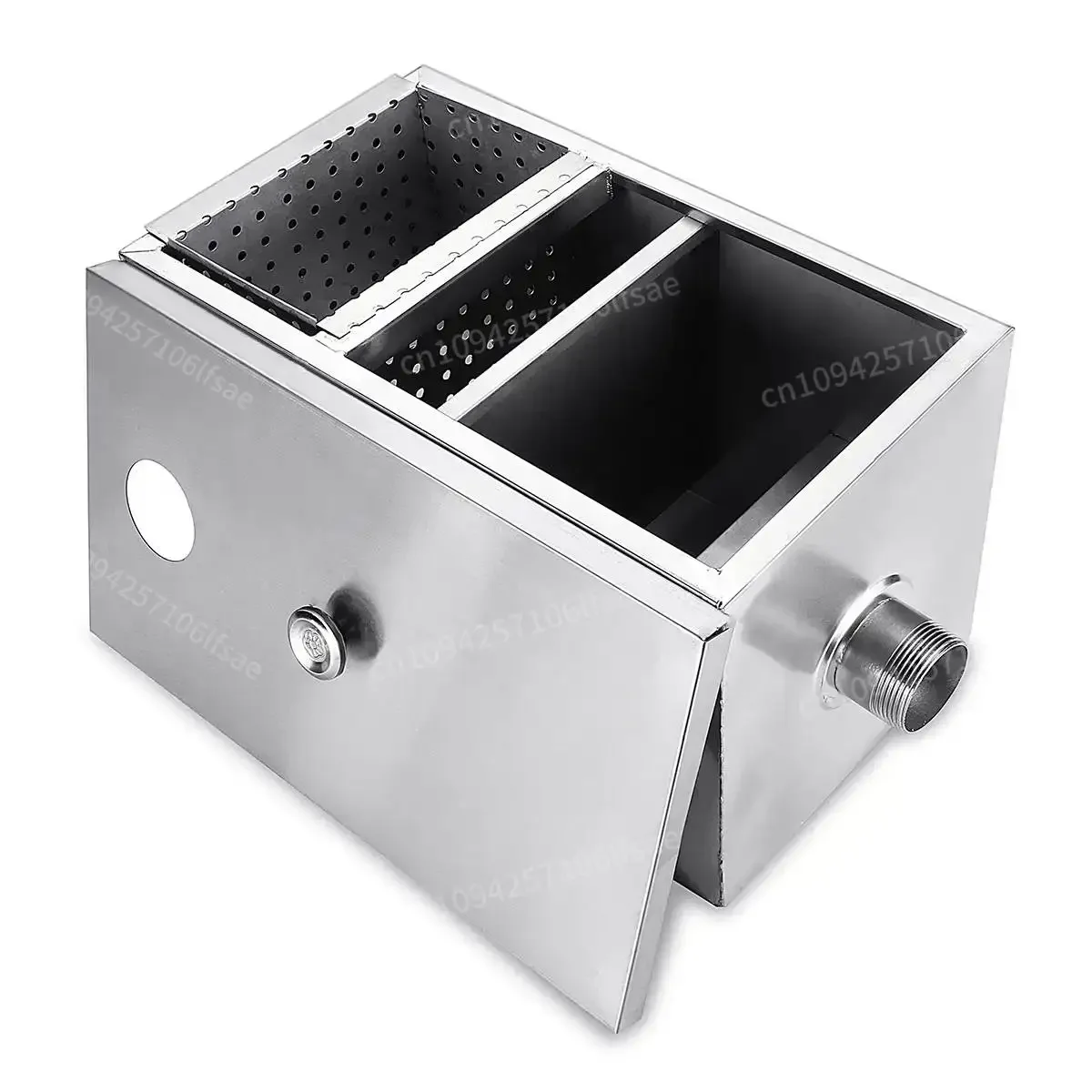 350*250*250mm For Restaurant Kitchen Waste Water Treatment Tools Stainless Steel Grease Trap Interceptor Oil Water Separator
350*250*250mm For Restaurant Kitchen Waste Water Treatment Tools Stainless Steel Grease Trap Interceptor Oil Water Separator