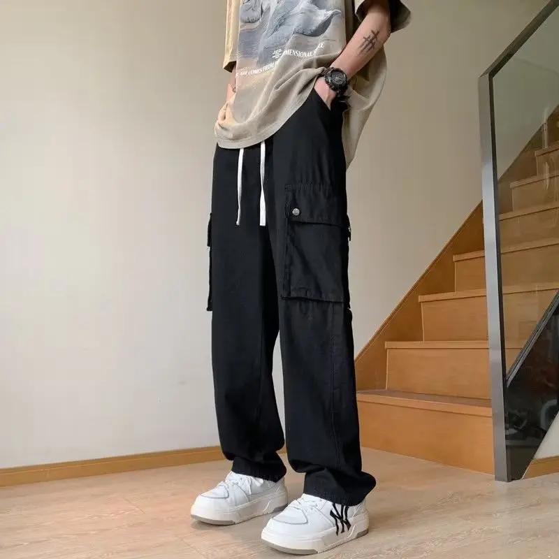 Men's Loose Work Pants Multi-ket Wear-Resistant Cargo Trousers Autumn Winter Casual Faion Retro Cotton Straight Leg Pants
Men's Loose Work Pants Multi-ket Wear-Resistant Cargo Trousers Autumn Winter Casual Faion Retro Cotton Straight Leg Pants