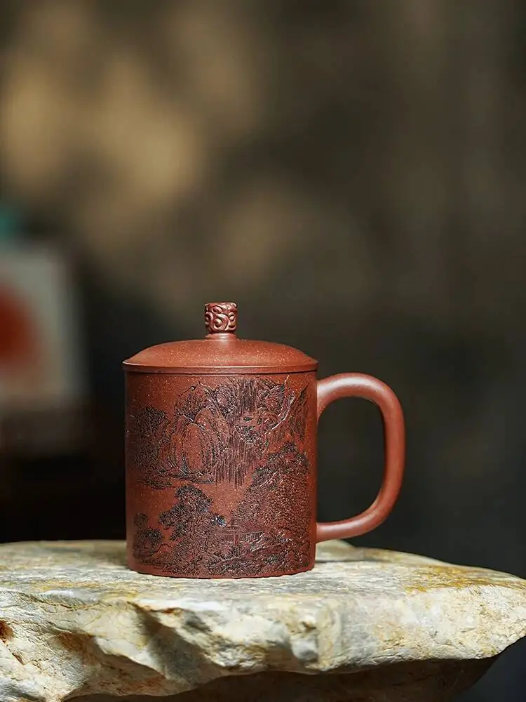 Yihu Chun High-End Yixing Purple Clay Master-Made By A Famous Craftsman, Pure Handmade Tea Collectible Grade Lidded Cup, Made
Yihu Chun High-End Yixing Purple Clay Master-Made By A Famous Craftsman, Pure Handmade Tea Collectible Grade Lidded Cup, Made