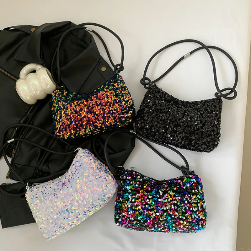 Sequin Shoulder Bag 2024 Summer New Style Texture Fashion Personality Ins Simple Crossbody Large Capacity Party Bag 숄더 백
Sequin Shoulder Bag 2024 Summer New Style Texture Fashion Personality Ins Simple Crossbody Large Capacity Party Bag 숄더 백