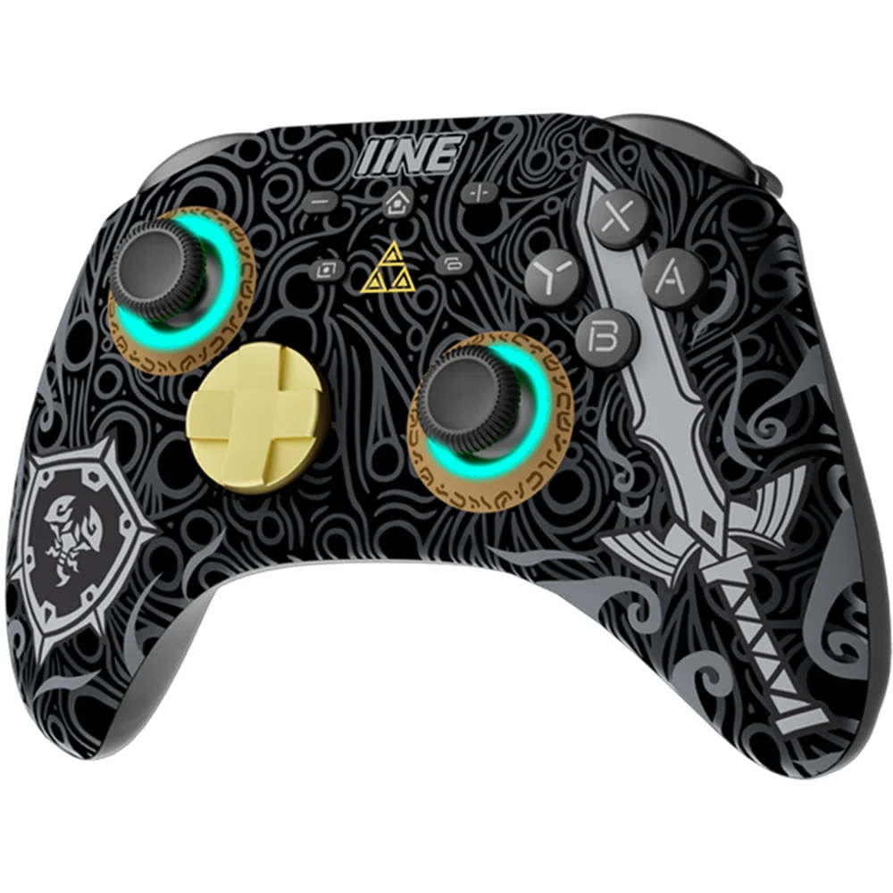 IINE Ares Wireless Pro Controller with Headset Jack RGB Light compatible For Switch PC Steam IOS Android Steam Phone
IINE Ares Wireless Pro Controller with Headset Jack RGB Light compatible For Switch PC Steam IOS Android Steam Phone