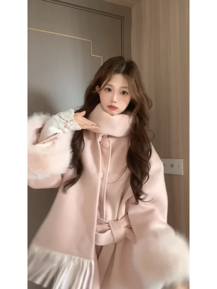 Комплект Sweet Princ: пальто и юбка из шерсти с завышенной талией, длинный рукав, средней длины, на одной пуговице, цветной
Комплект Sweet Princ: пальто и юбка из шерсти с завышенной талией, длинный рукав, средней длины, на одной пуговице, цветной