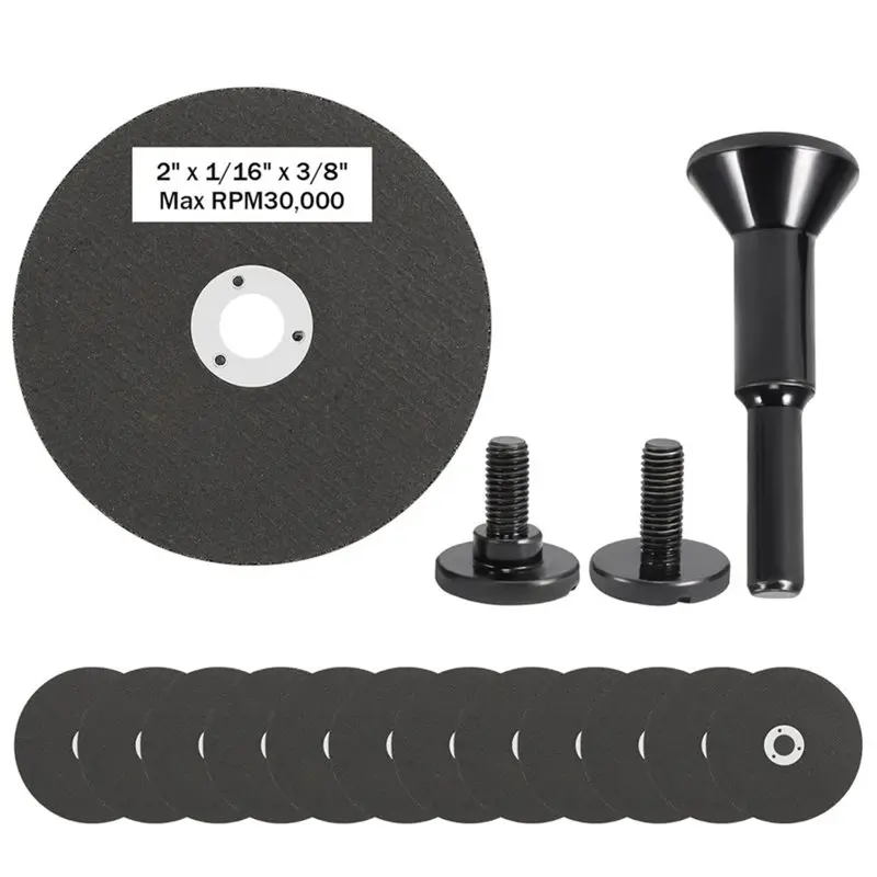 AB33-2 Inch Die Grinder Cut Off Wheel,15 Pack 2" Metal Cutting Discs 3/8In Hole With Metal Arbor 1/4In Shank
AB33-2 Inch Die Grinder Cut Off Wheel,15 Pack 2" Metal Cutting Discs 3/8In Hole With Metal Arbor 1/4In Shank
