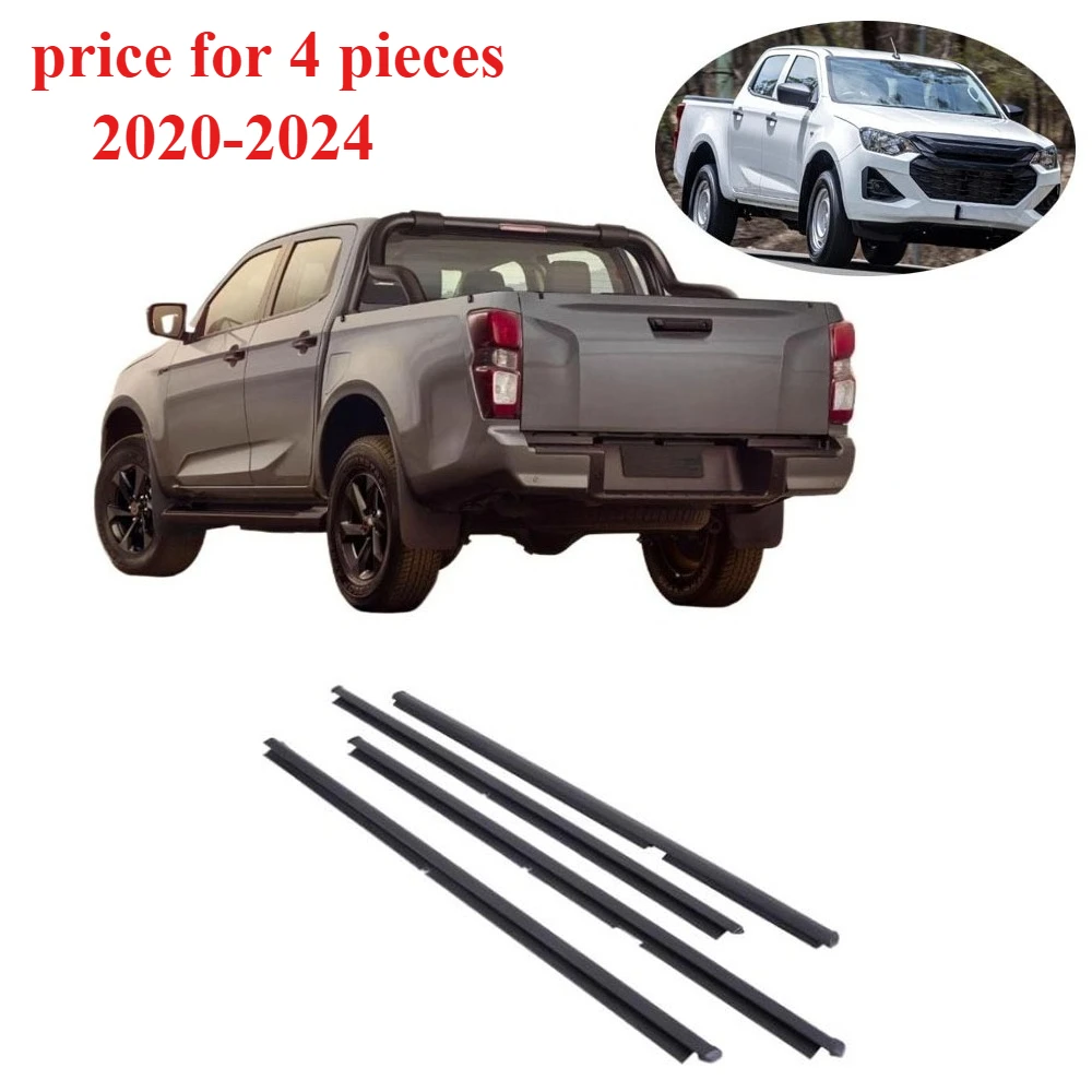 4 Pieces Black Outside Mouding Belt Line for Isuzu D-MAX 2020-2024 Glass Protector Weatherstrip Rubber Seal 8983355911
4 Pieces Black Outside Mouding Belt Line for Isuzu D-MAX 2020-2024 Glass Protector Weatherstrip Rubber Seal 8983355911