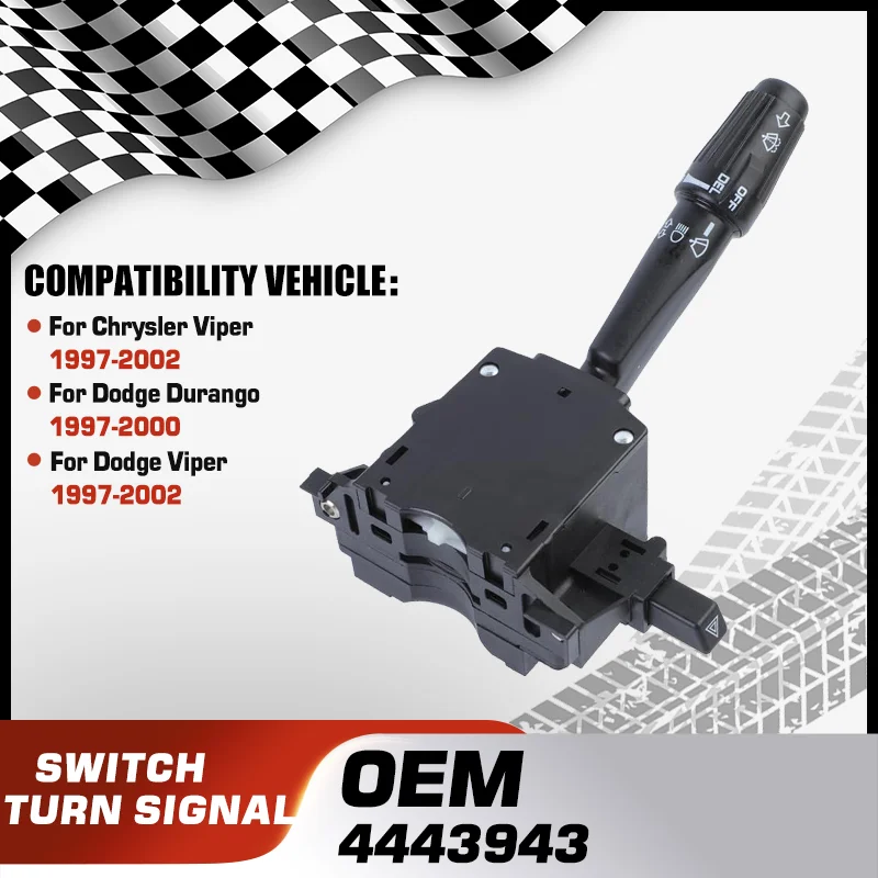 Car Turn Signal Headlight Switch For Chrysler Viper 1997-2002 Dodge Durango DN MK1 1997-2000 Dodge Viper SR II MK1 1997-2002
Car Turn Signal Headlight Switch For Chrysler Viper 1997-2002 Dodge Durango DN MK1 1997-2000 Dodge Viper SR II MK1 1997-2002