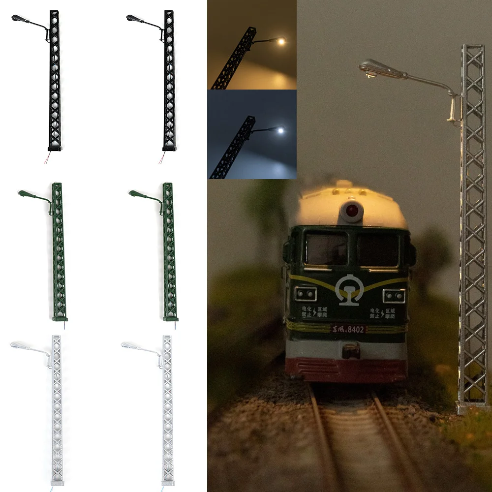 5pc Model Railway Layout Lamp Lattice Mast Light HO 1:87 Scale Lighted Lamp Lattice Mast Lamp Track Light Toys Garden Decoration
5pc Model Railway Layout Lamp Lattice Mast Light HO 1:87 Scale Lighted Lamp Lattice Mast Lamp Track Light Toys Garden Decoration