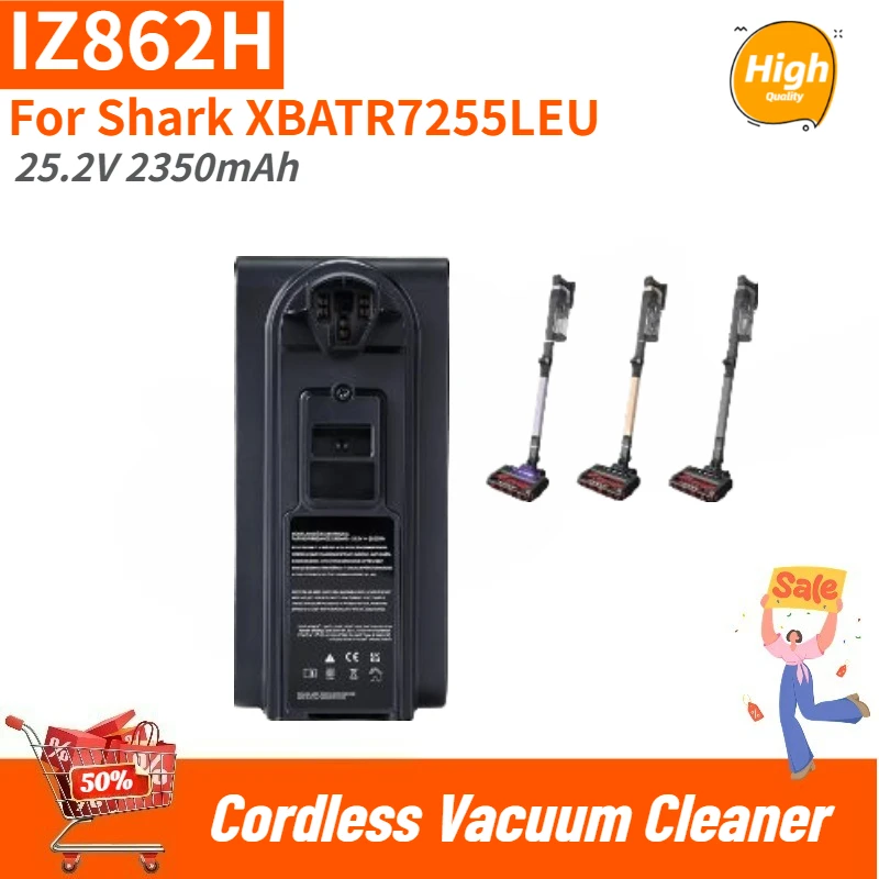 100% New IZ862H High Quality Battery 25.2V 2350mAh for Shark XBATR7255LEU Cordless Vacuum Cleaners Replacement Battery
100% New IZ862H High Quality Battery 25.2V 2350mAh for Shark XBATR7255LEU Cordless Vacuum Cleaners Replacement Battery