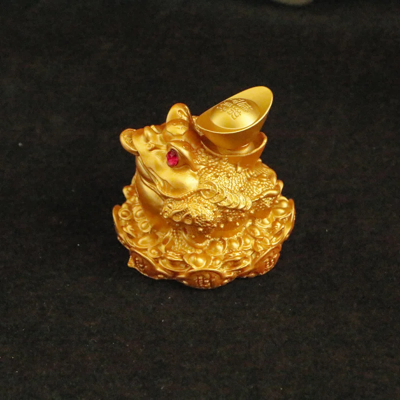 New Sand Gold Color Red Eye bring in wealth and treasure Ornament Golden Toad Yuanbao Turning Office Desktop Decorat
New Sand Gold Color Red Eye bring in wealth and treasure Ornament Golden Toad Yuanbao Turning Office Desktop Decorat