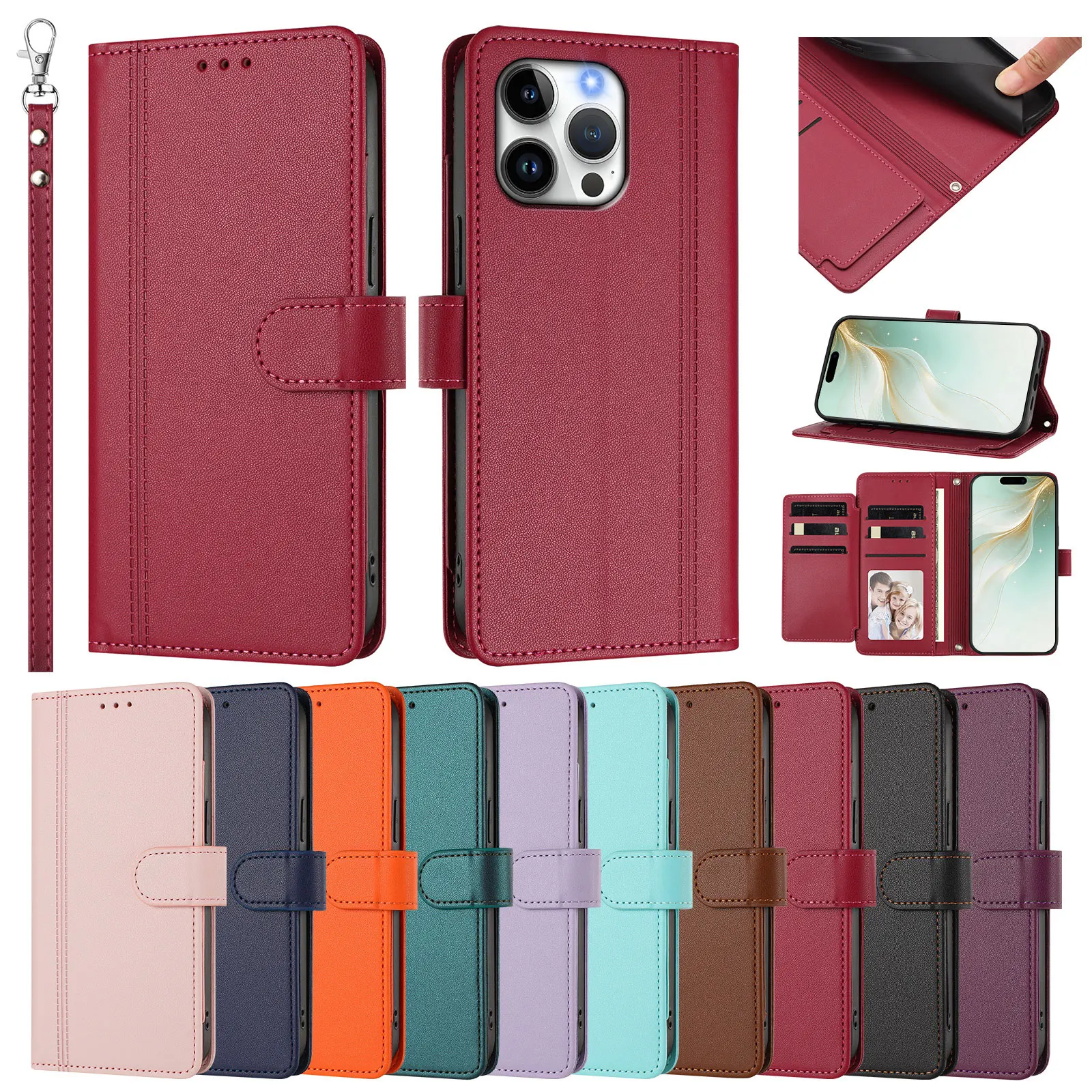 Luxury PU Leather Wallet Phone Case For Xiaomi Redmi 15 15C 14C 13 13C 12C 11A 10 10C 10A Holder 9 Card Slots Flip Cover Coque
Luxury PU Leather Wallet Phone Case For Xiaomi Redmi 15 15C 14C 13 13C 12C 11A 10 10C 10A Holder 9 Card Slots Flip Cover Coque