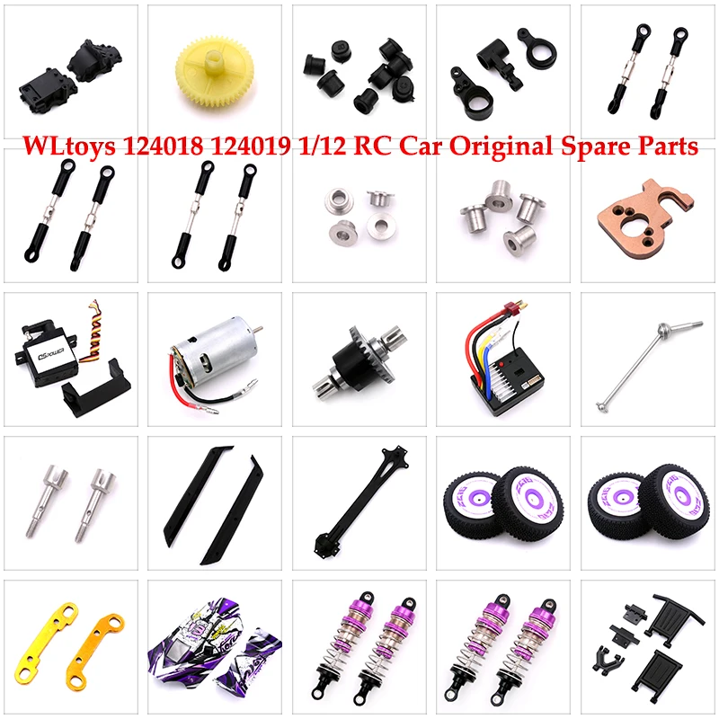 WLtoys 124018 124019 1/12 RC Car Original Spare Parts Swing Arm C Seat Car Shell Components Front/Rear Shock Absorbers Tire
WLtoys 124018 124019 1/12 RC Car Original Spare Parts Swing Arm C Seat Car Shell Components Front/Rear Shock Absorbers Tire