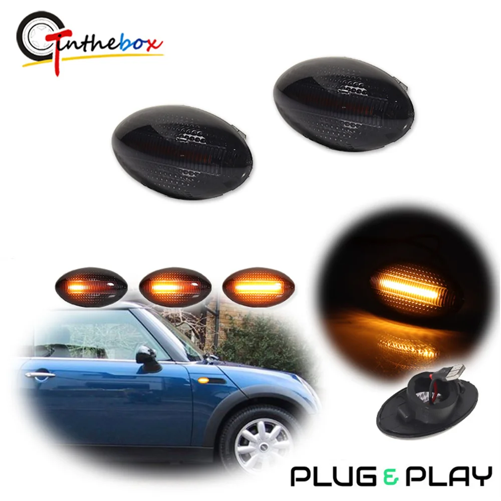 Gtinthebox Amber Dynamic LED Car Front Fender Side Marker Turn Signal Lights For MINI Cooper R50 R53 2002-2006 & R52 2004-2008
Gtinthebox Amber Dynamic LED Car Front Fender Side Marker Turn Signal Lights For MINI Cooper R50 R53 2002-2006 & R52 2004-2008