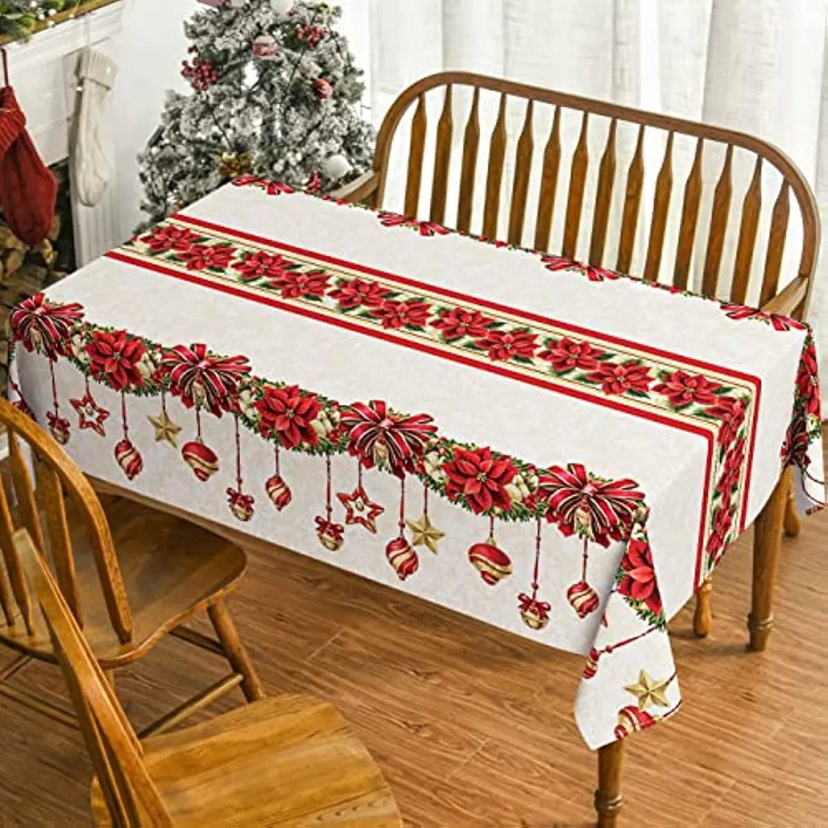 Christmas Rectangular Polyester Tablecloth Stain Resistant Winter Dining Room Decorations for Party Dinner Decorations
Christmas Rectangular Polyester Tablecloth Stain Resistant Winter Dining Room Decorations for Party Dinner Decorations