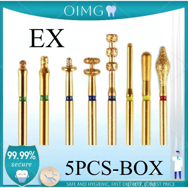 Стоматологические фрезы серии EX для обработки зубных поверхностей, с фиксированной глубиной, для точной полировки канавок и стыков зубов, 5 шт.
Стоматологические фрезы серии EX для обработки зубных поверхностей, с фиксированной глубиной, для точной полировки канавок и стыков зубов, 5 шт.