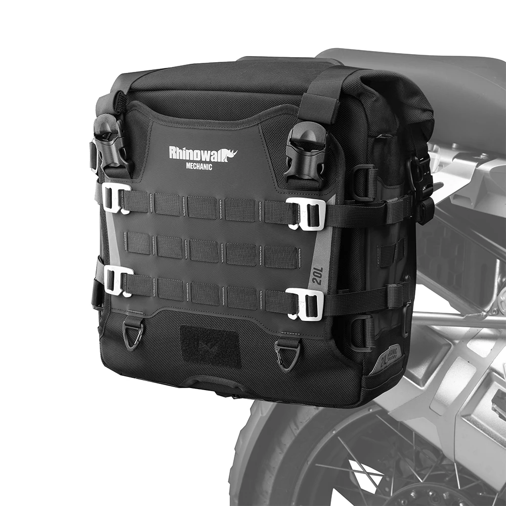 Rhinowalk 20L Motorcycle Quick Release Side Bag, Motorbike Seat Saddle Tail Bag for ADV Motorcycle Luggages - 1 Piece
Rhinowalk 20L Motorcycle Quick Release Side Bag, Motorbike Seat Saddle Tail Bag for ADV Motorcycle Luggages - 1 Piece