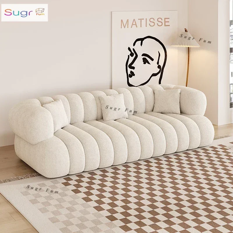 Recliner Sofa 3 Seater Nordic Style Modern Lambswool Couch Curved Full Body White Cheap Home Furniture
Recliner Sofa 3 Seater Nordic Style Modern Lambswool Couch Curved Full Body White Cheap Home Furniture