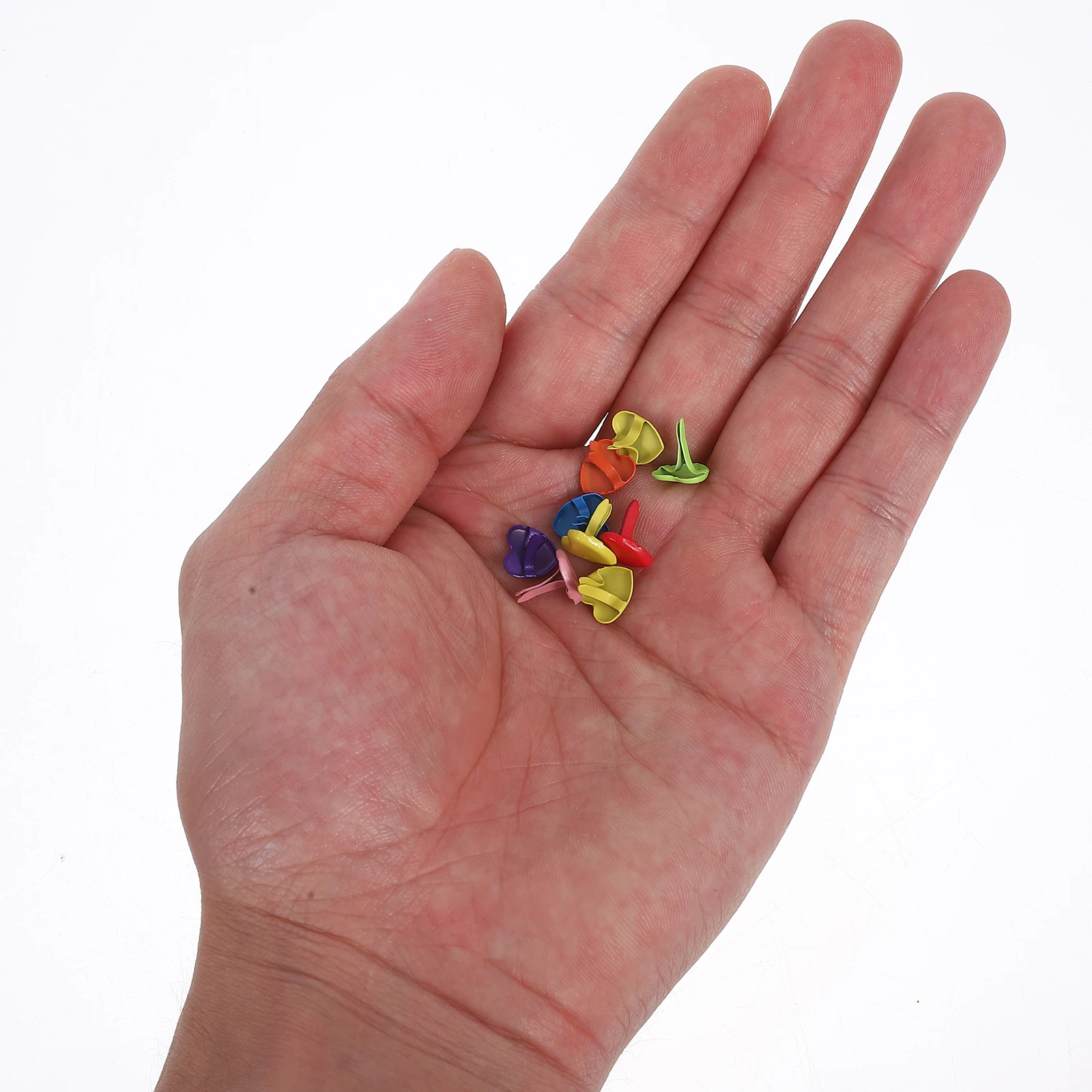 200pcs Heart-shaped Two-legged Nails Colorful Decorative Brads for Scrapbooking Paper Fasteners Mini Supplies
200pcs Heart-shaped Two-legged Nails Colorful Decorative Brads for Scrapbooking Paper Fasteners Mini Supplies