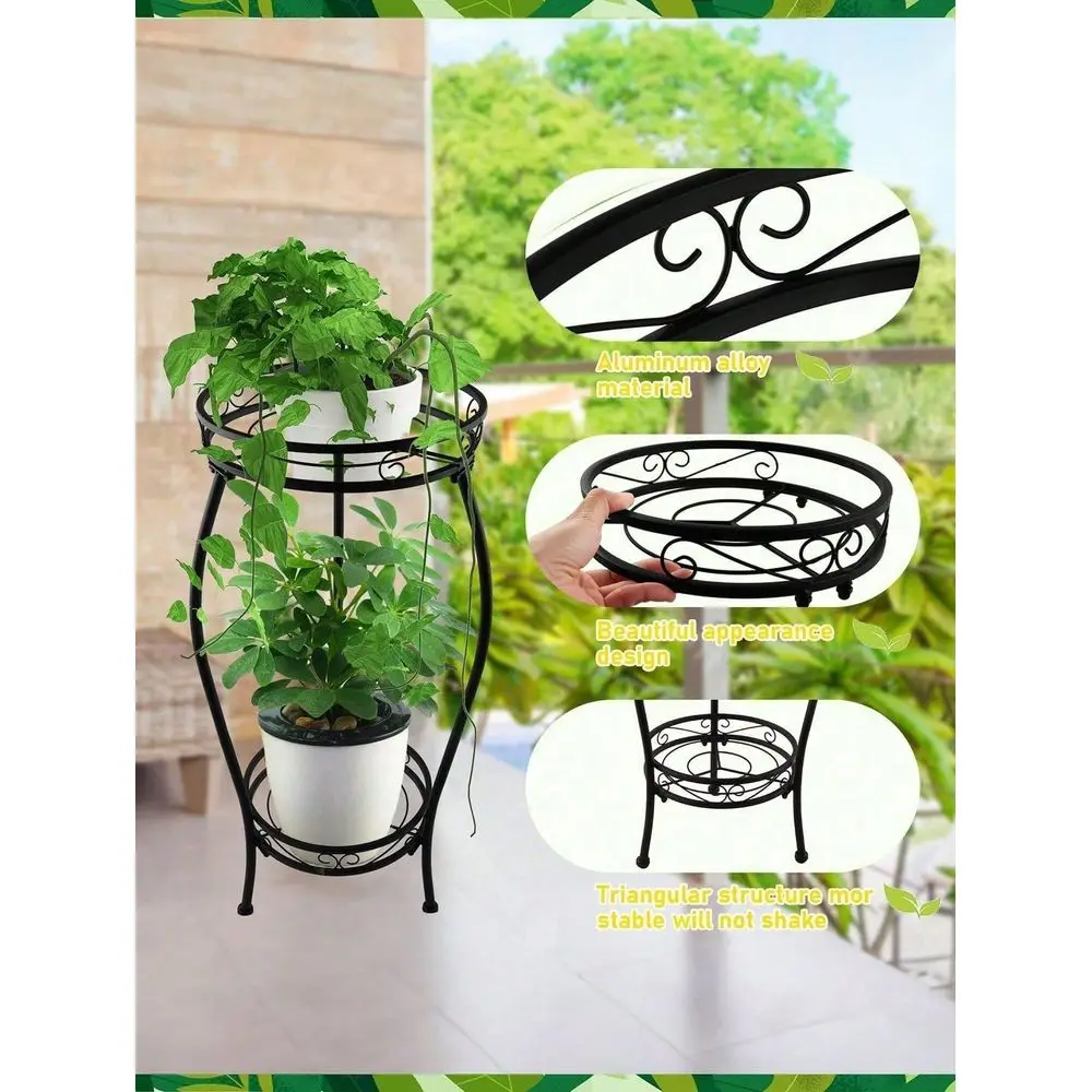 Pack Plant Stand Indoor Outdoor, 2 Tier Tall Black Metal Rustproof Stable Plant Stands, Multiple Plant Sturdy Rack Holder Rack
Pack Plant Stand Indoor Outdoor, 2 Tier Tall Black Metal Rustproof Stable Plant Stands, Multiple Plant Sturdy Rack Holder Rack