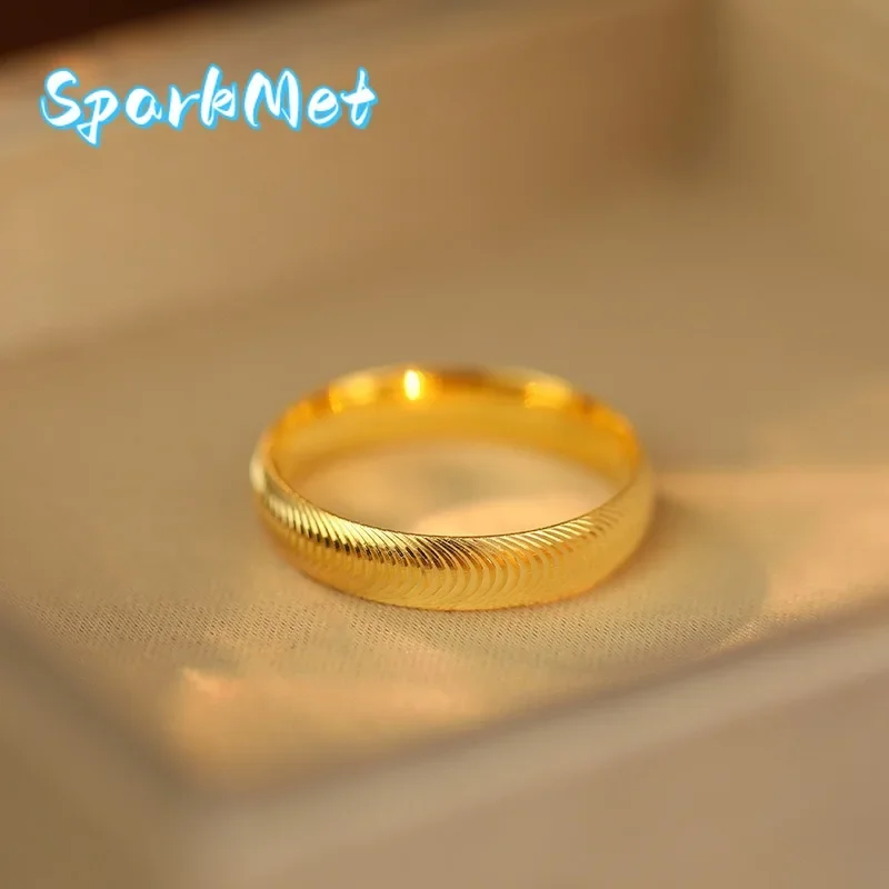 Кольцо из чистого золота 24K для пар, романтическое золотое кольцо из настоящего золота 9999 пробы, ювелирное украшение, подарок на день рождения.
Кольцо из чистого золота 24K для пар, романтическое золотое кольцо из настоящего золота 9999 пробы, ювелирное украшение, подарок на день рождения.