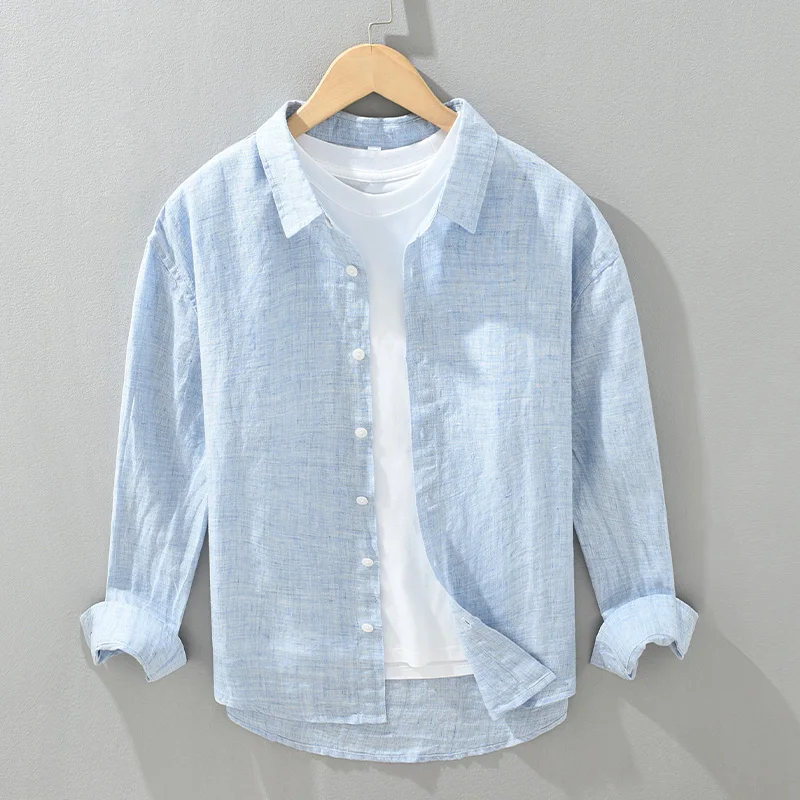 Men's Linen Long Sleeve Collared Shirt Casual Vintage Style Spring Summer Fashionable Urban Loose Fit Shirt Gentle Sheen
Men's Linen Long Sleeve Collared Shirt Casual Vintage Style Spring Summer Fashionable Urban Loose Fit Shirt Gentle Sheen