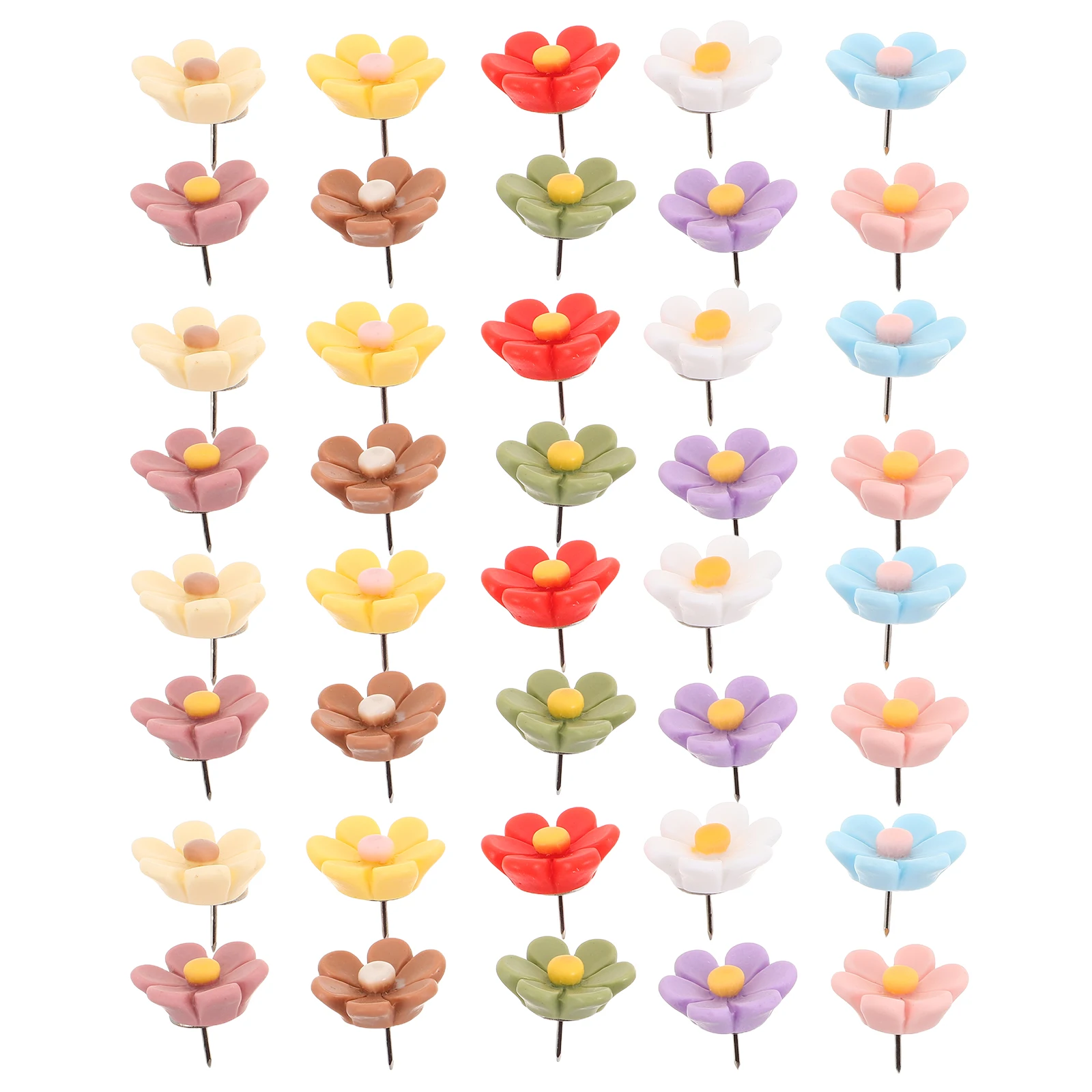 30pcs Flower Thumbtacks Resin Six Petal Design Decorative Push Photo Wall Office Use Poster Tack Fabric Pin
30pcs Flower Thumbtacks Resin Six Petal Design Decorative Push Photo Wall Office Use Poster Tack Fabric Pin