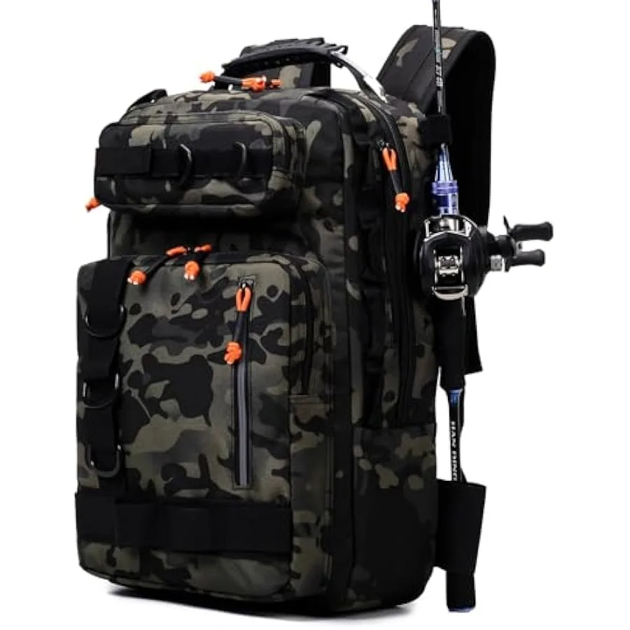 Fishing Tackle Backpack Storage Bag with Rod HolderLarge Storage Space Easy Access to Fishing tools Fits 3600 3700 Tackle Tray
Fishing Tackle Backpack Storage Bag with Rod HolderLarge Storage Space Easy Access to Fishing tools Fits 3600 3700 Tackle Tray