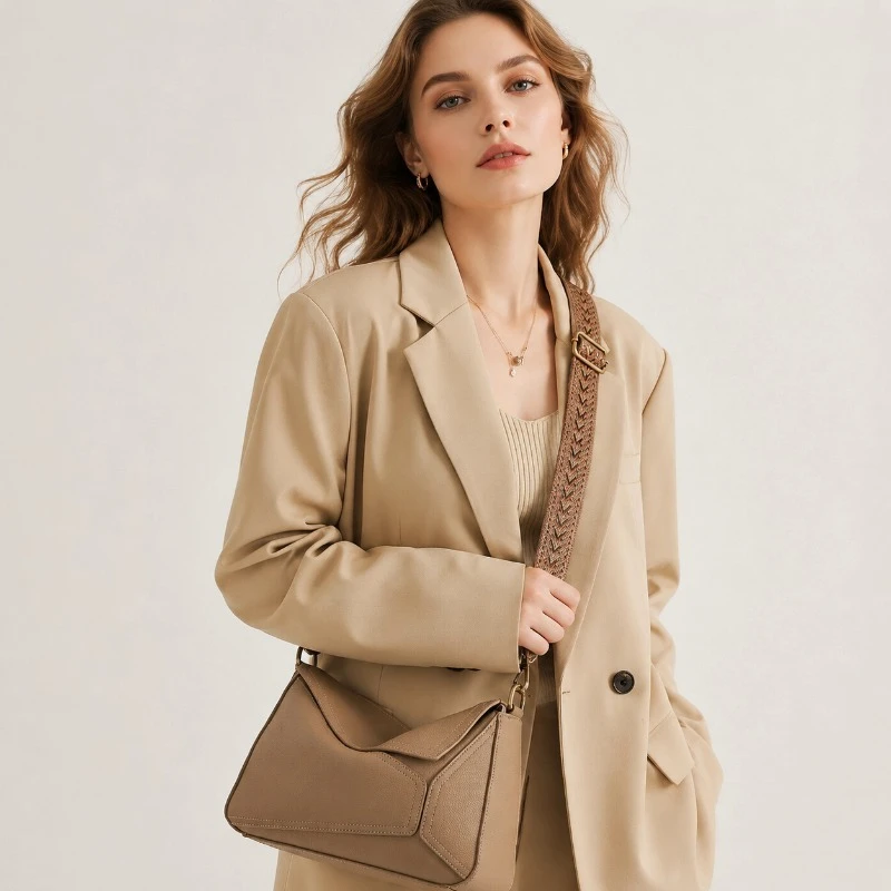 Genuine Leather Women Shoulder Bag Geometric Stitching Soft Hobo Bag Ladies Casual Crossbody Bag For Work Commute Daily Use
Genuine Leather Women Shoulder Bag Geometric Stitching Soft Hobo Bag Ladies Casual Crossbody Bag For Work Commute Daily Use