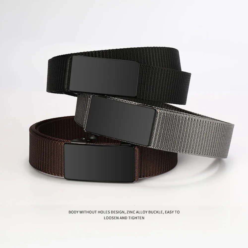 Nylon Men's Belt Automatic Buckle Quick Release Men's Waist Strap Toothless Canvas Woven Weave Waist Band Outdoor Leisure Sports
Nylon Men's Belt Automatic Buckle Quick Release Men's Waist Strap Toothless Canvas Woven Weave Waist Band Outdoor Leisure Sports