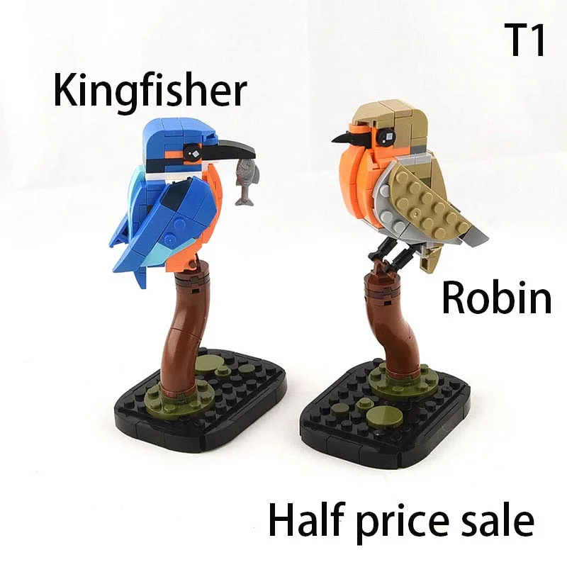 Spot MOC-173337 174485 Creative Animal Series Kingfisher Robin Three-dimensional Model Building Blocks DIY Small Particle Toy Bi
Spot MOC-173337 174485 Creative Animal Series Kingfisher Robin Three-dimensional Model Building Blocks DIY Small Particle Toy Bi