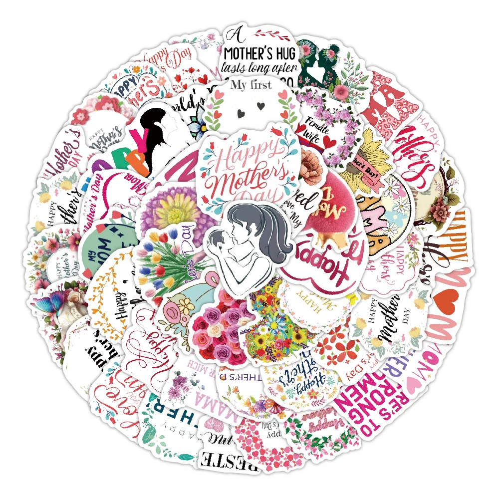 10/50/100PCS Mother's Day Flower Graffiti Stickers Love You Mom Cartoon Decals DIY Stationery Laptop Phone Cup Guitar Kid Toys
10/50/100PCS Mother's Day Flower Graffiti Stickers Love You Mom Cartoon Decals DIY Stationery Laptop Phone Cup Guitar Kid Toys