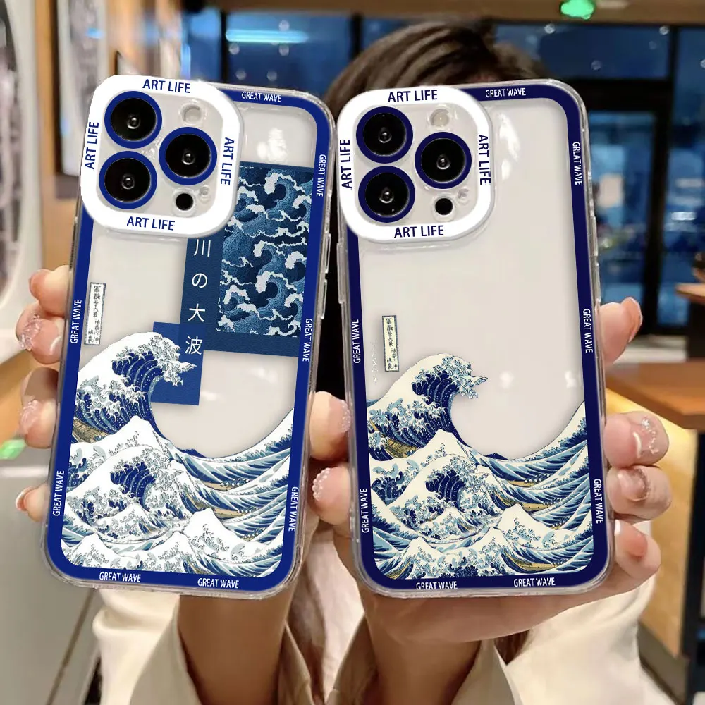 The Great Wave Off k-Kanagawa Custom Photo Clear Phone Case For iPhone 16E 16 15 14 12 13 11 Pro 8 7 SE Plus X XR XS Max Case
The Great Wave Off k-Kanagawa Custom Photo Clear Phone Case For iPhone 16E 16 15 14 12 13 11 Pro 8 7 SE Plus X XR XS Max Case