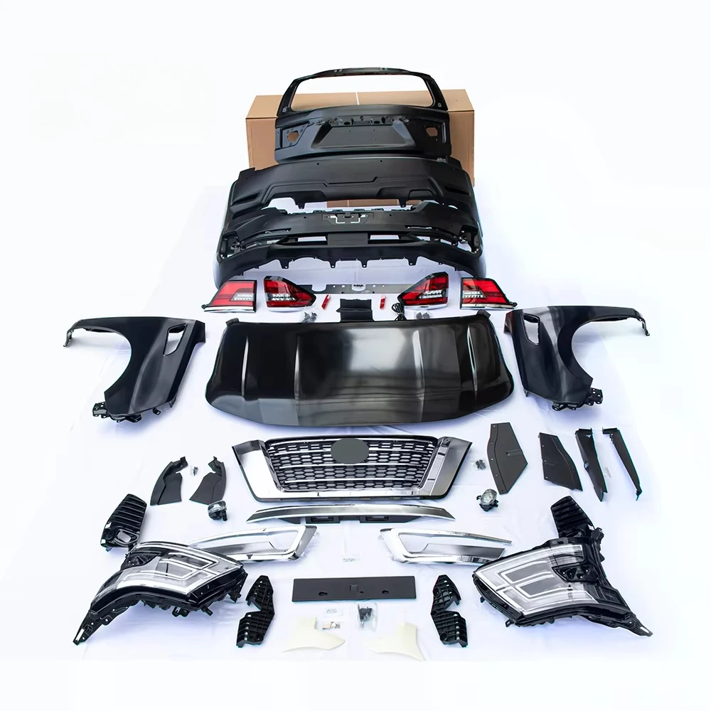 TDCMY Full Body Kit IncludingHeadlights/bumper/grille/Hood/Fender/Tailgate Steel for Nissan Patrol Y62 2016-2019 Upgrade to 2020
TDCMY Full Body Kit IncludingHeadlights/bumper/grille/Hood/Fender/Tailgate Steel for Nissan Patrol Y62 2016-2019 Upgrade to 2020