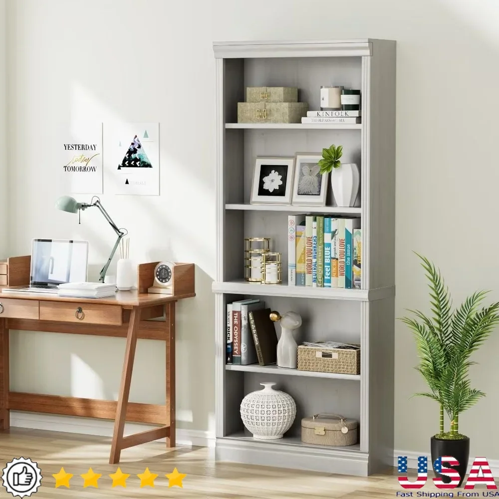 Tall 5 Shelf Bookcase Modern Storage Organizer Living Room Bedroom Office Wooden Display Furniture
Tall 5 Shelf Bookcase Modern Storage Organizer Living Room Bedroom Office Wooden Display Furniture