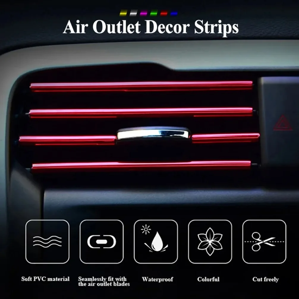 10Pcs 20cm Car Air Conditioner Outlet Decorative U Shape Moulding Trim Decor Strips Car Styling Car Door Edge Corner Protector
10Pcs 20cm Car Air Conditioner Outlet Decorative U Shape Moulding Trim Decor Strips Car Styling Car Door Edge Corner Protector
