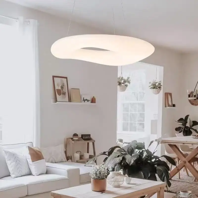 Nordic Simplicity Warm Doughnut Acrylic Circle Pendant Lights Creamy Creative Lamps for Living Room Home Decoration Chandeliers
Nordic Simplicity Warm Doughnut Acrylic Circle Pendant Lights Creamy Creative Lamps for Living Room Home Decoration Chandeliers