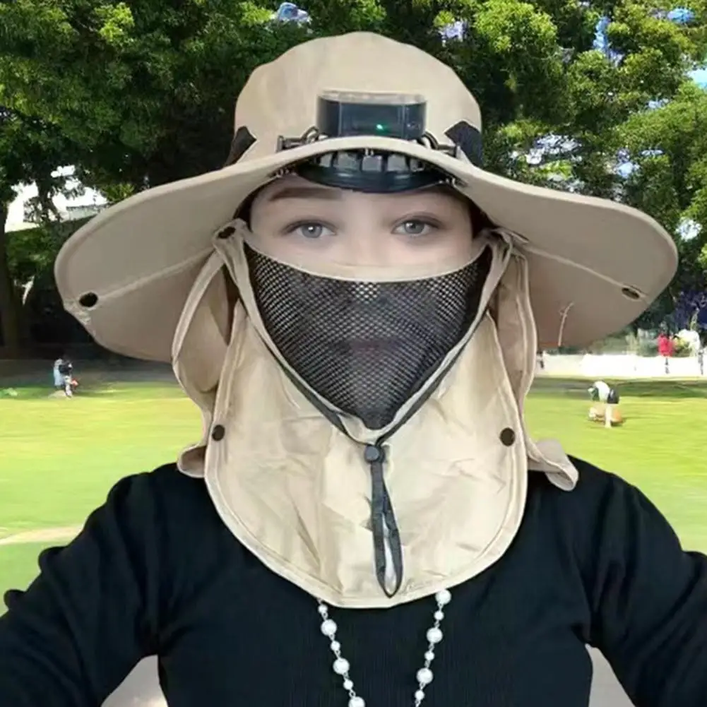 Solar Fan Hat with Face Guard Neck Flap UPF 50+ UV Protection Hat with Solar Fan USB Men Summer Outdoor Fishing Bucket Cap
Solar Fan Hat with Face Guard Neck Flap UPF 50+ UV Protection Hat with Solar Fan USB Men Summer Outdoor Fishing Bucket Cap