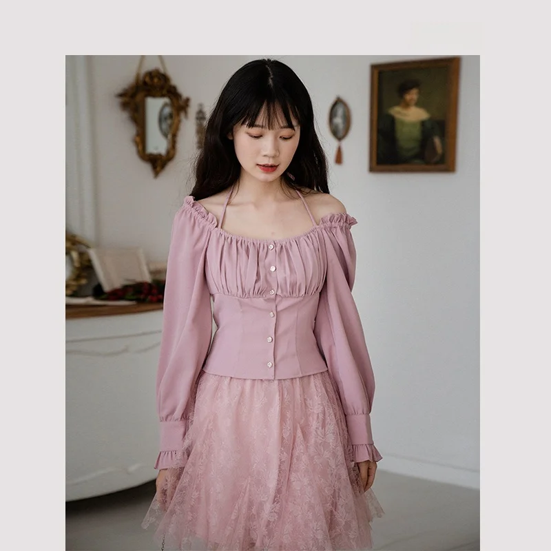 Elegant Slim Fit Long Sleeve Chiffon Shirt Women's Fashionable Stylish Purple Pink Color Business Casual Shirt Short Length
Elegant Slim Fit Long Sleeve Chiffon Shirt Women's Fashionable Stylish Purple Pink Color Business Casual Shirt Short Length