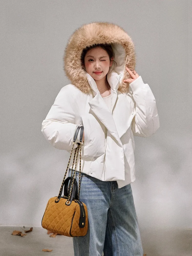 Warmth Padded Jaet ort Sle Stand Collar Coat for plus Size Women in Milk White Korean Sle Commute Faion Ladies' Clo...
Warmth Padded Jaet ort Sle Stand Collar Coat for plus Size Women in Milk White Korean Sle Commute Faion Ladies' Clo...