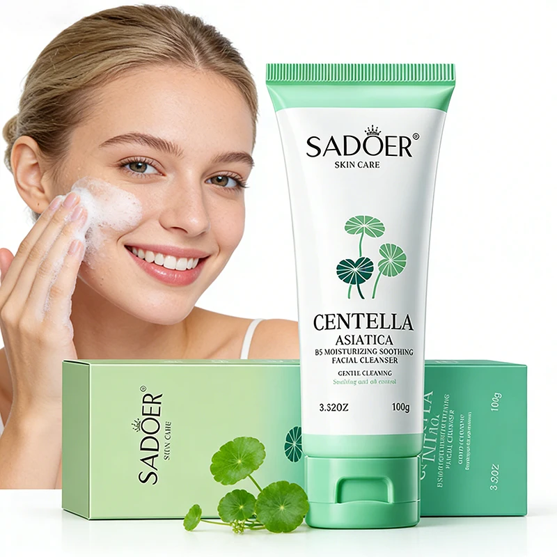 SADOER Centella Facial Cleanser: Увлажняющая, отбеливающая, противовозрастная пенка для глубокого очищения кожи лица от акне
SADOER Centella Facial Cleanser: Увлажняющая, отбеливающая, противовозрастная пенка для глубокого очищения кожи лица от акне