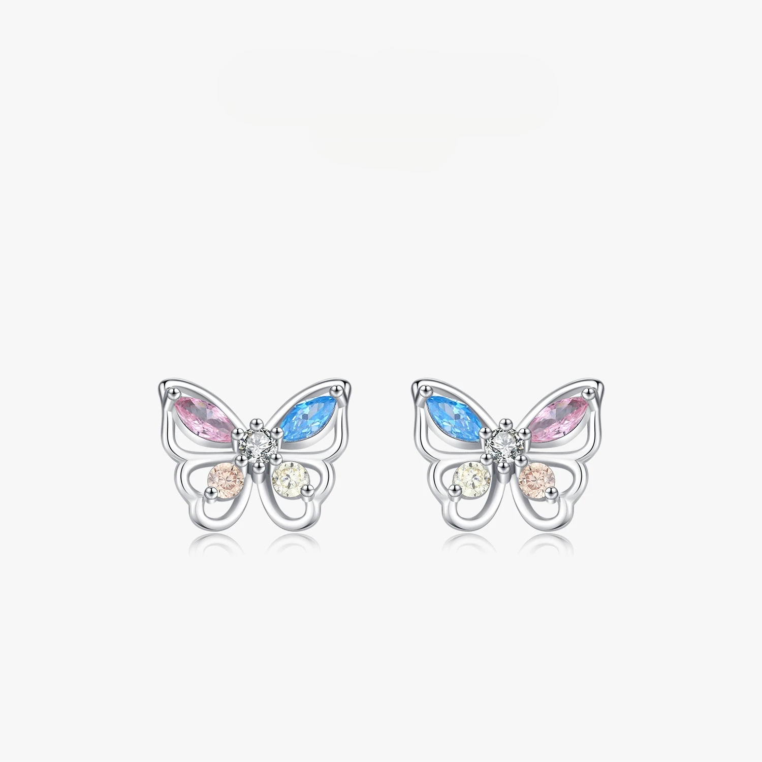 S 925 sterling silver dopamine colorized butterfly stud earrings for women Korean style sweet exquisite ins ear rings
S 925 sterling silver dopamine colorized butterfly stud earrings for women Korean style sweet exquisite ins ear rings