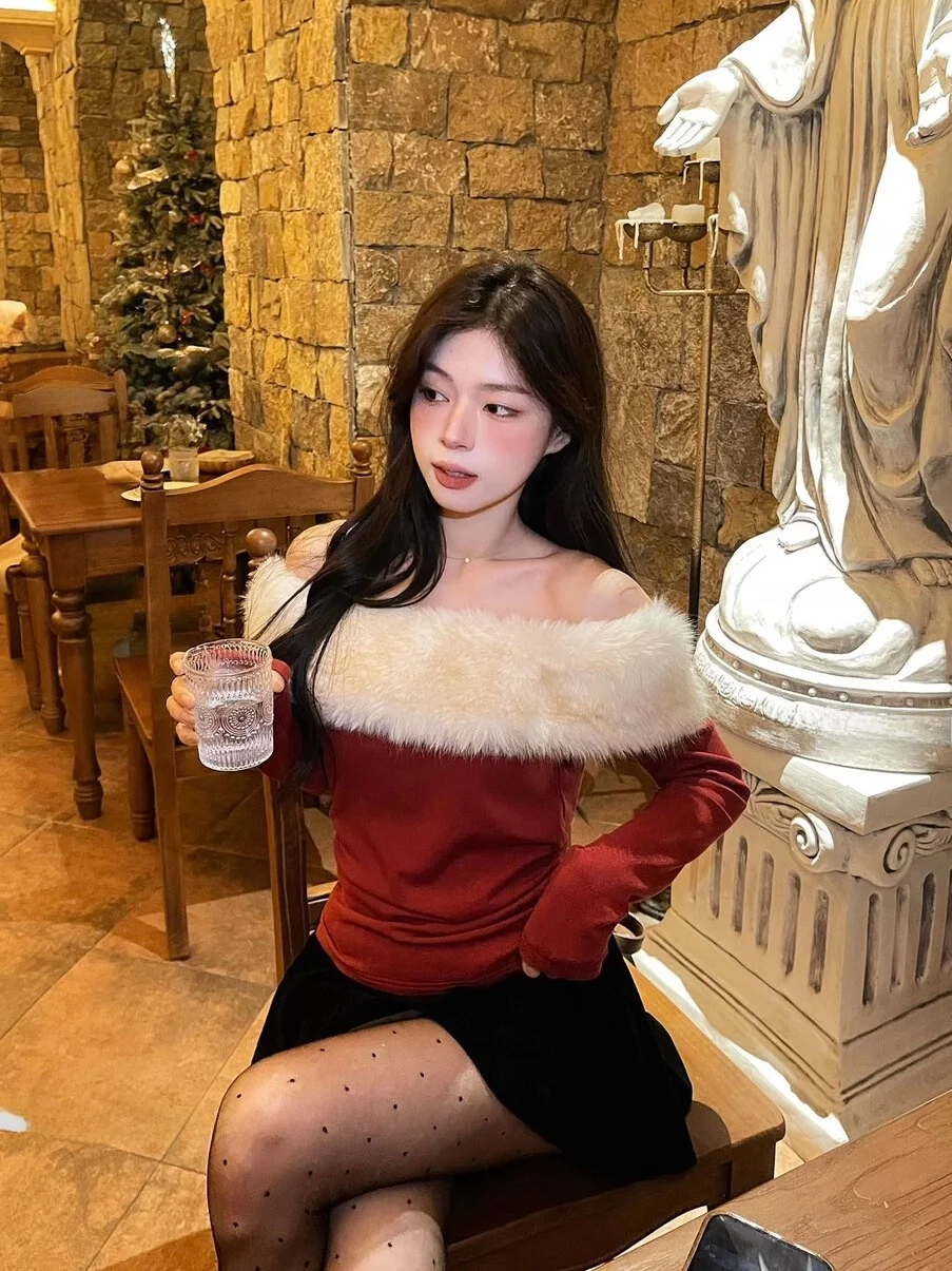 Романтичный топ с открытыми плечами для женщин, имитация норки, утягивающий, модный, для повседневной носки, с длинным рукавом
Романтичный топ с открытыми плечами для женщин, имитация норки, утягивающий, модный, для повседневной носки, с длинным рукавом