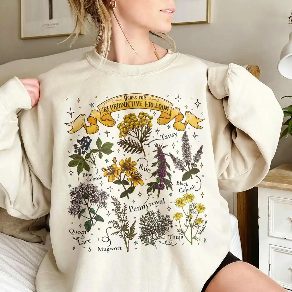 Women Vintage Herbs for Reproductive Freedom Sweatshirt Gift for Herb Book Lover Long Sleeve Fleece Sweatshirt Y2K Streetwear
Women Vintage Herbs for Reproductive Freedom Sweatshirt Gift for Herb Book Lover Long Sleeve Fleece Sweatshirt Y2K Streetwear