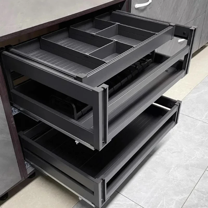 Kitchen cabinet pull basket double-layer aluminum alloy pull-out storage bowl rack drawer style bowl rack bowl basket tool
Kitchen cabinet pull basket double-layer aluminum alloy pull-out storage bowl rack drawer style bowl rack bowl basket tool