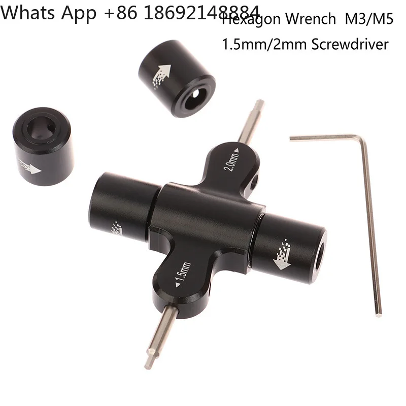 Square ratchet wrench 1.5 2.0 Hexagon screwdriver M3 M5 sleeve with bearing quick release model aircraft tool
Square ratchet wrench 1.5 2.0 Hexagon screwdriver M3 M5 sleeve with bearing quick release model aircraft tool