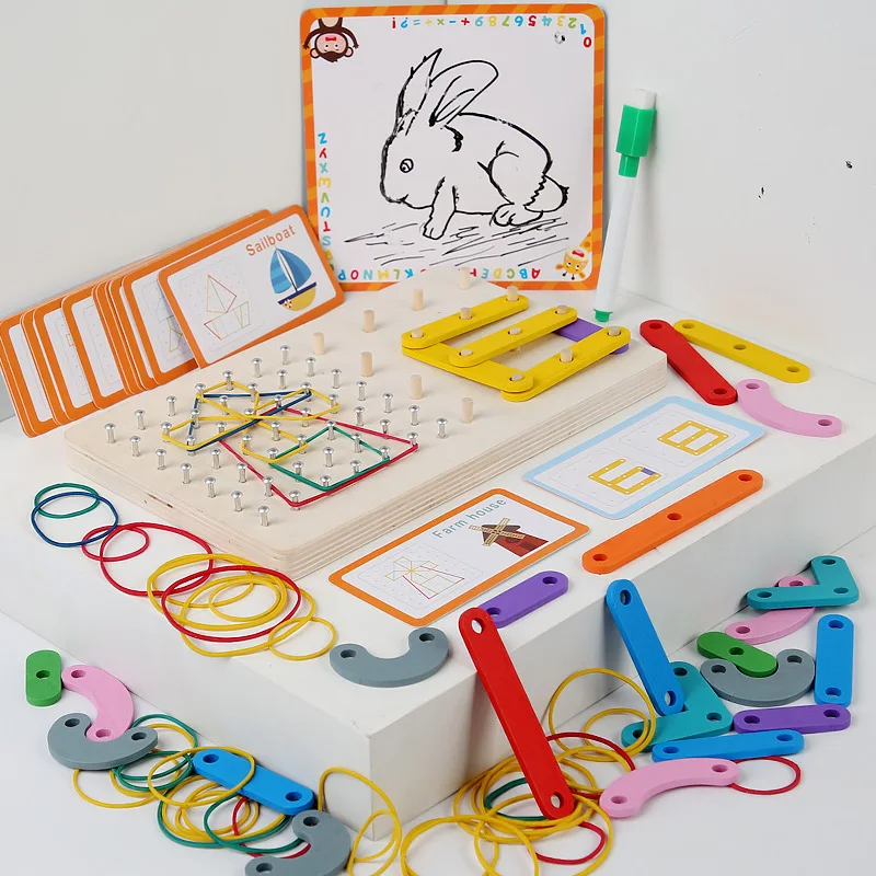 Montessori 3 in 1 Developmental Wooden Toy Geometry Puzzle Peg Board Color Sorting Toy Children Educational Toy for Kids Gifts
Montessori 3 in 1 Developmental Wooden Toy Geometry Puzzle Peg Board Color Sorting Toy Children Educational Toy for Kids Gifts
